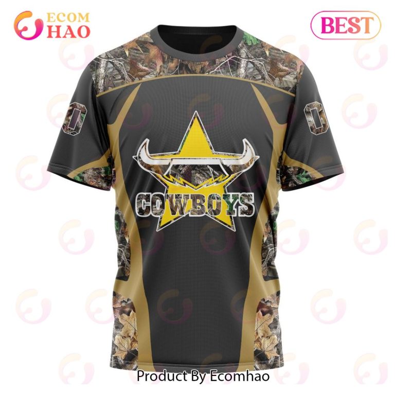 NRL North Queensland Cowboys Custom Name & Number Ugly Christmas Sweater