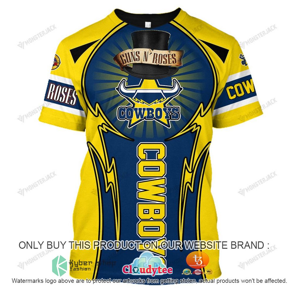 Personalized NRL North Queensland Cowboys Home Jersey Mix Flag Hoodie -  Torunstyle