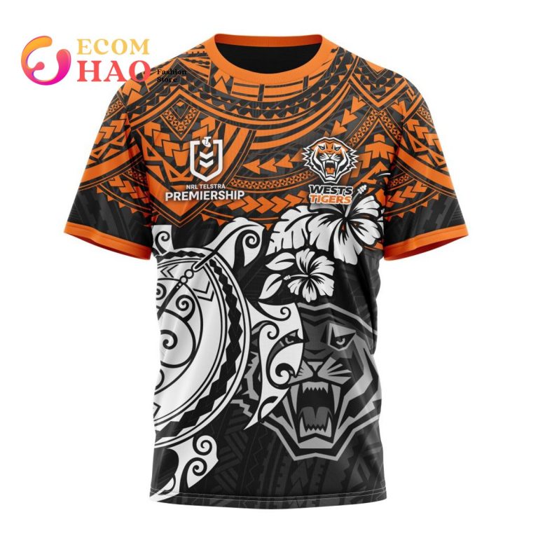 NRL Wests Tigers Custom Name Number 2023 Away Jersey T-Shirt