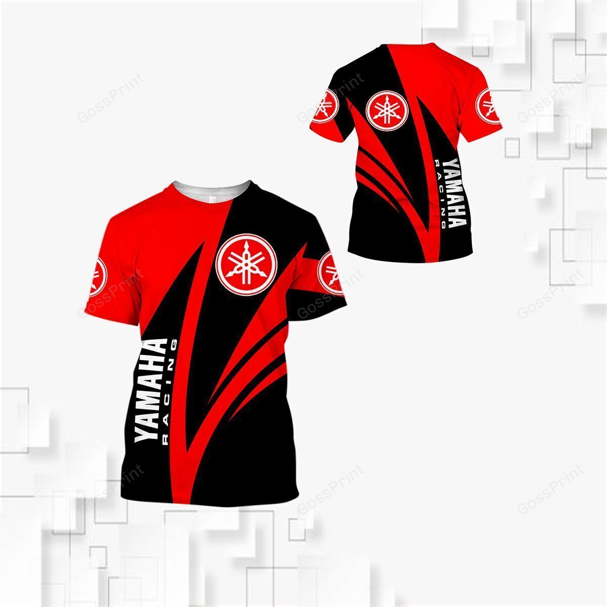 Yamaha Motorcycles Red Black T-Shirt V2