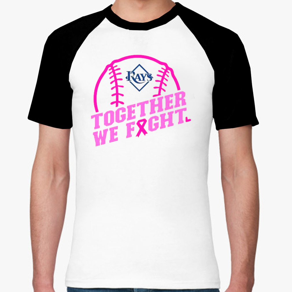 Mlb Tampa Bay Rays Baseball Team Pink Ribbon Together We Fight 2023 T Shirt