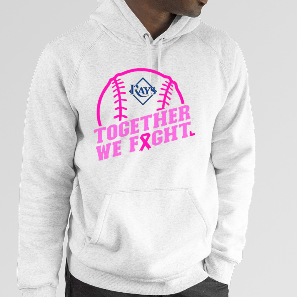 Mlb Tampa Bay Rays Baseball Team Pink Ribbon Together We Fight 2023 T Shirt