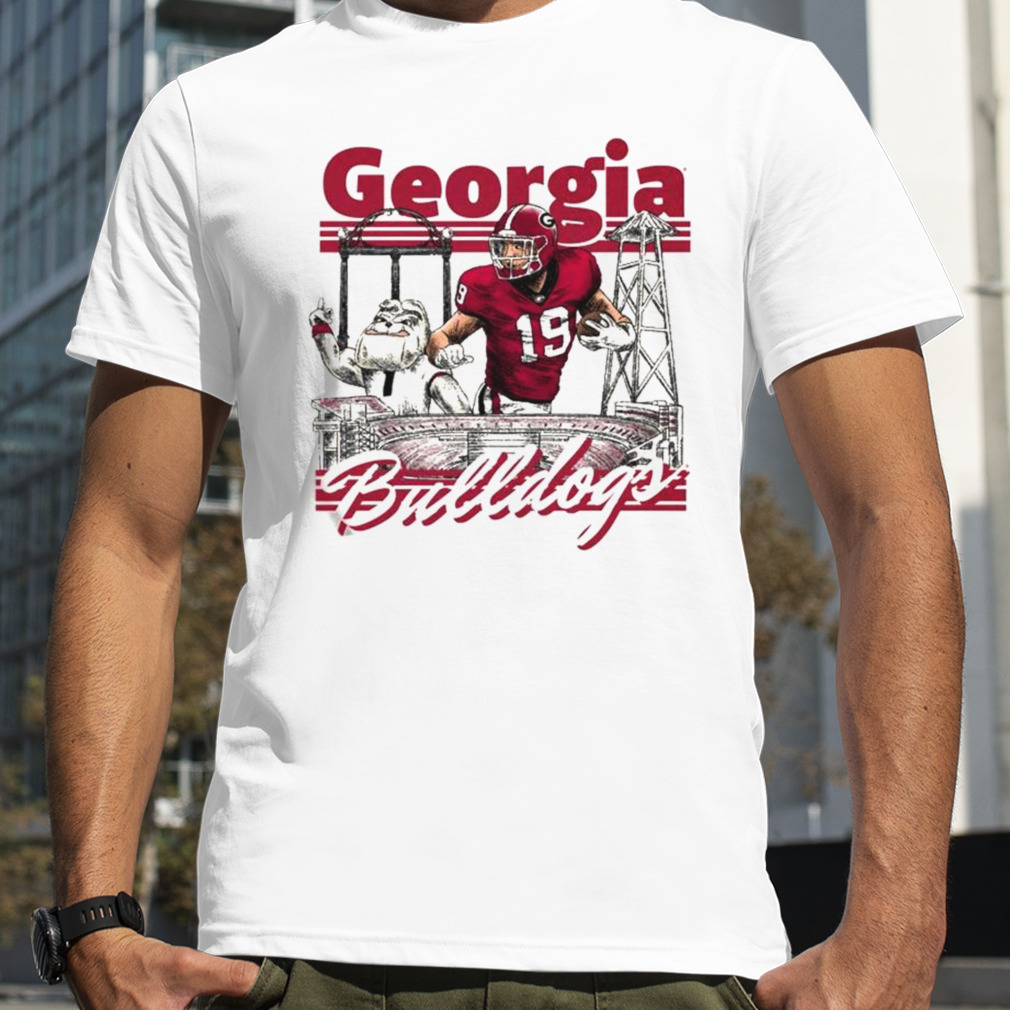 Georgia Bulldogs Brock Bowers Collegiate Landmarks T-shirts