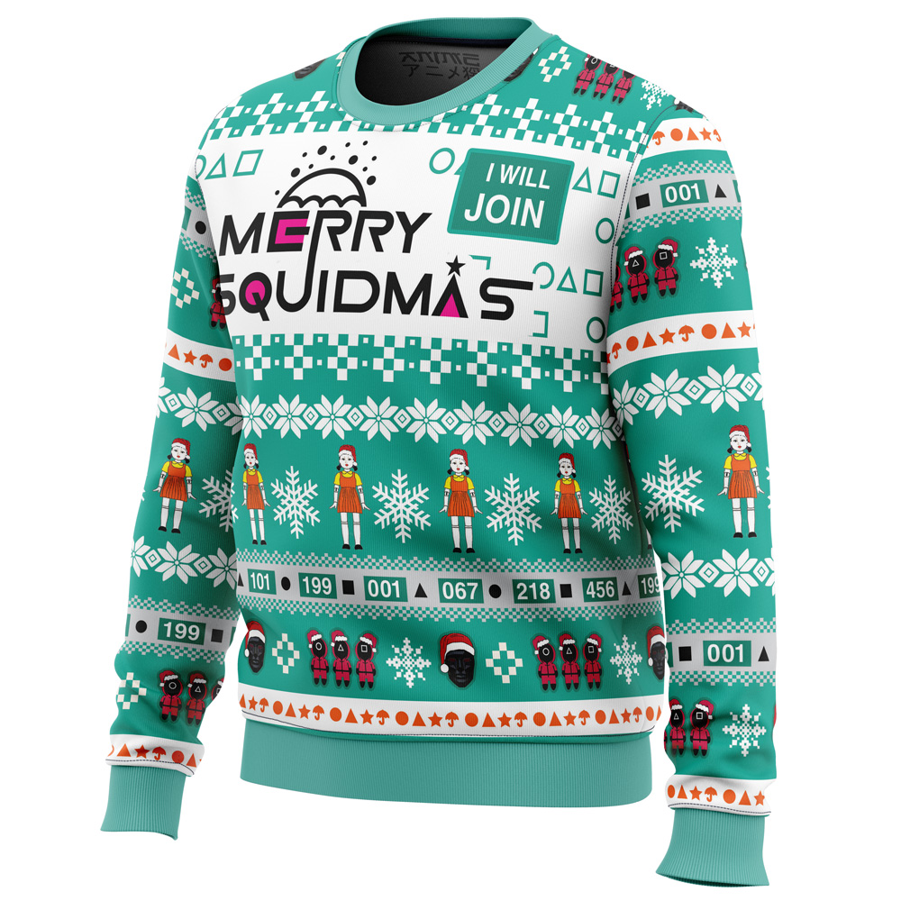 Merry Squidmas Squid Game Christmas Sweater – Chow Down Movie Store