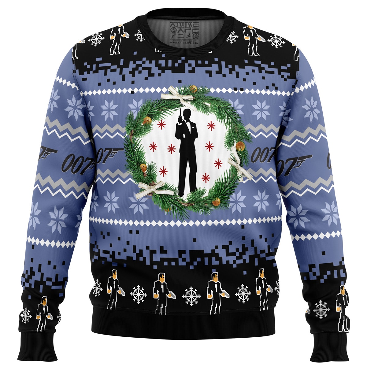 007 James Bond Ugly Christmas Sweater - Chow Down Movie Store