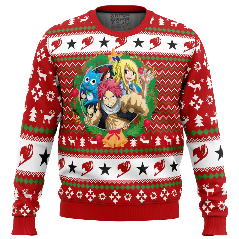 A Christmas Tail Fairy Tail Ugly Christmas Sweater - Chow Down Movie Store