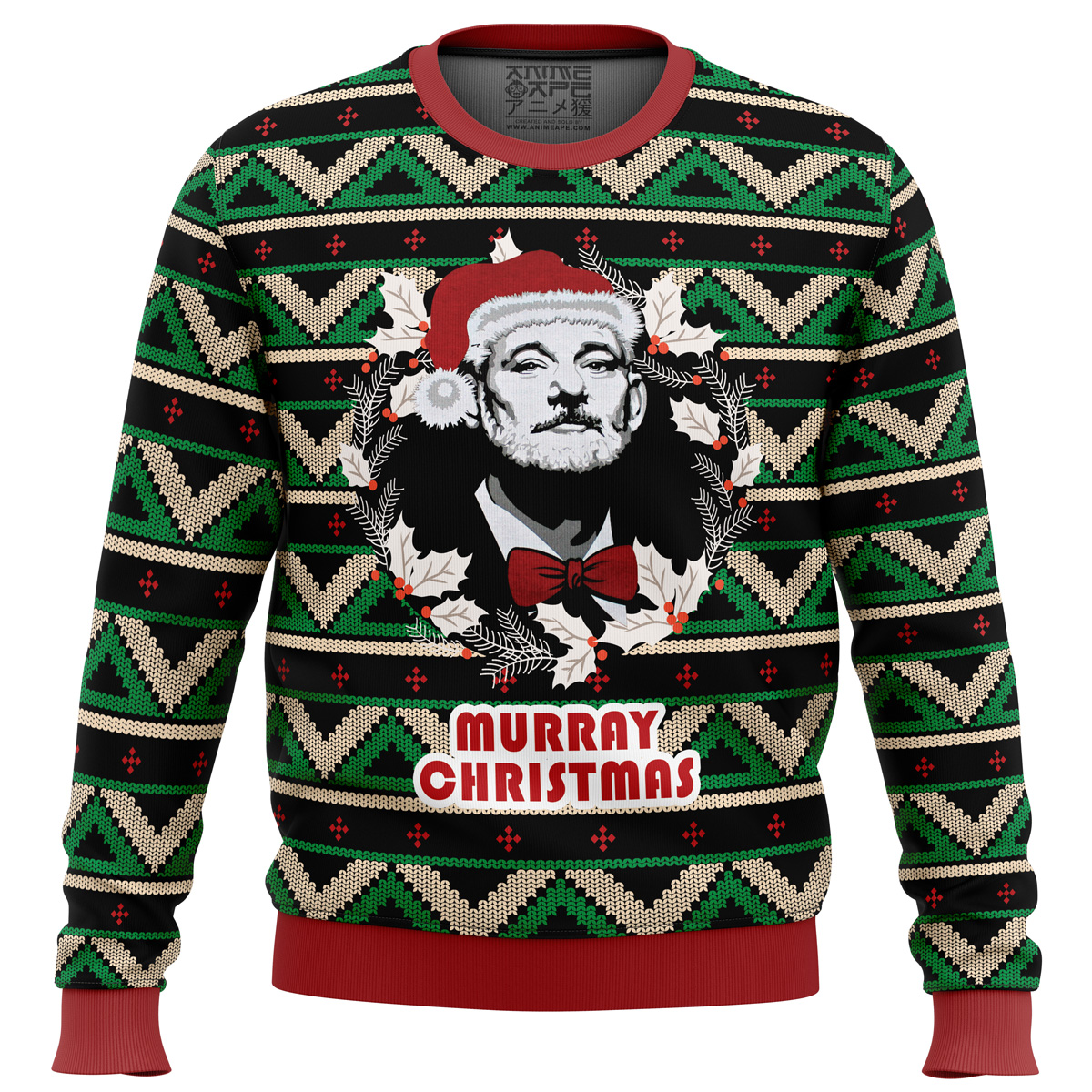 A Very Murray Christmas Ugly Christmas Sweater - Chow Down Movie Store