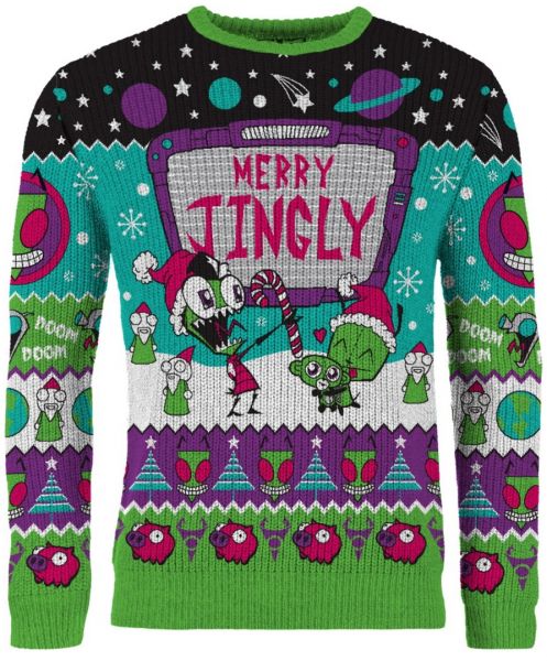 Aaahh Real Monsters Doom Patrol Christmas Sweater - Chow Down Movie Store