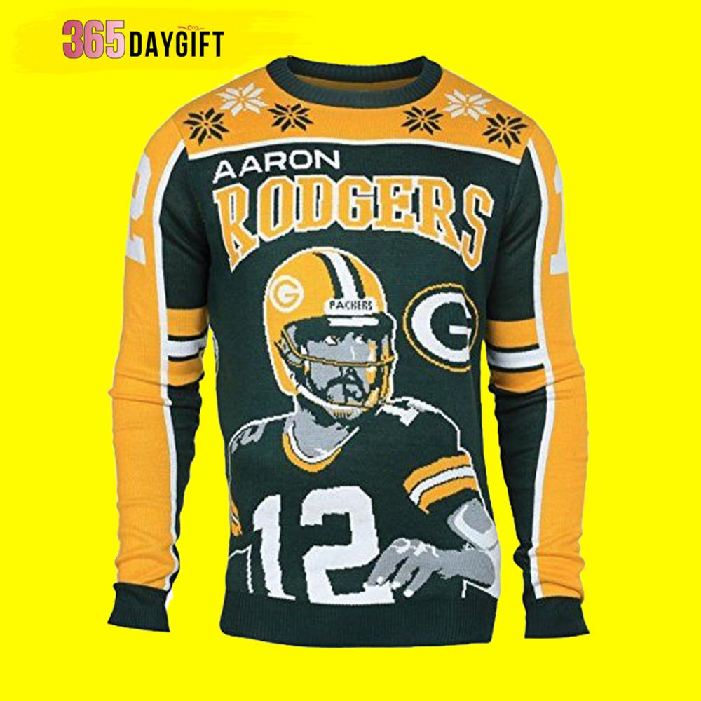 Aaron Green Bay Packers Ugly Christmas Sweater - Chow Down Movie Store