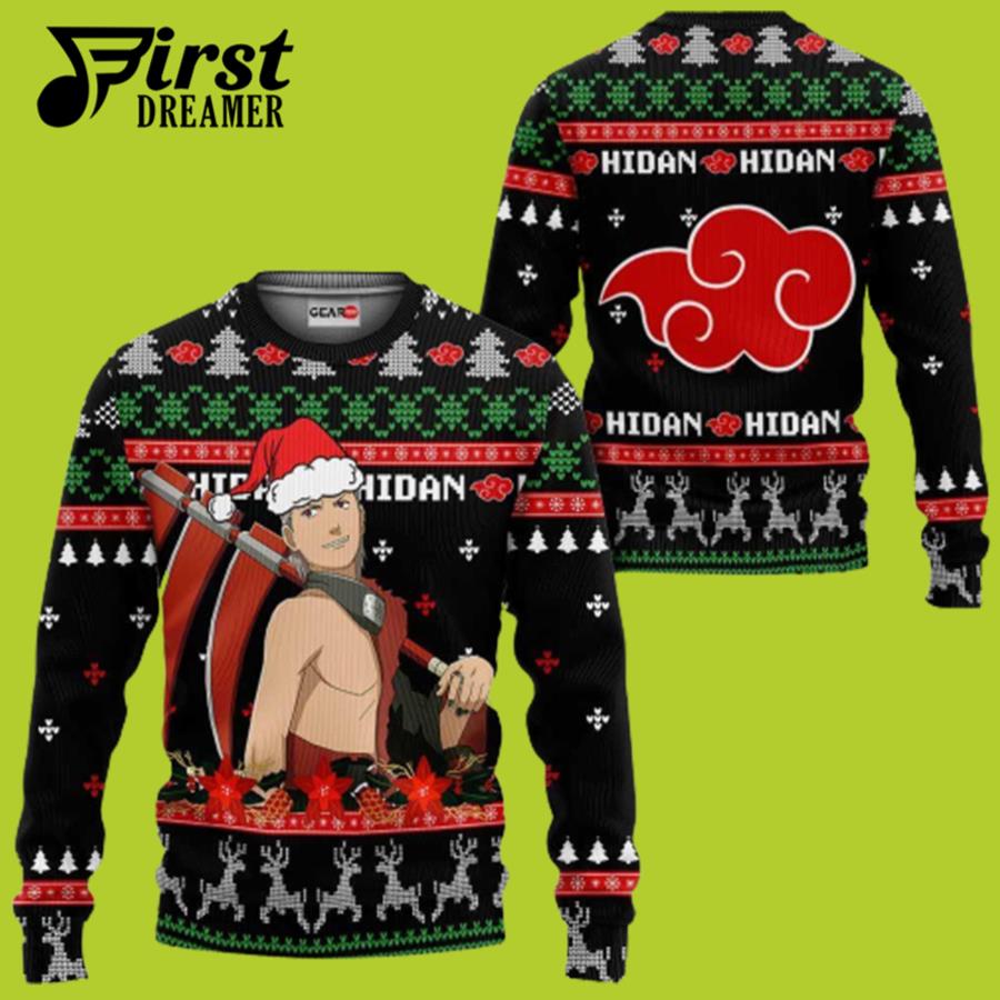 Akatsuki Hidan Ugly Christmas Sweater Custom Naruto Anime Xmas Gifts - Chow Down Movie Store