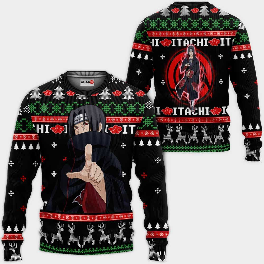 Akatsuki Itachi Ugly Christmas Naruto Anime Xmas 1k458 Gifts ,Naruto Anime Xmas Christmas Gift Fan - Chow Down Movie Store