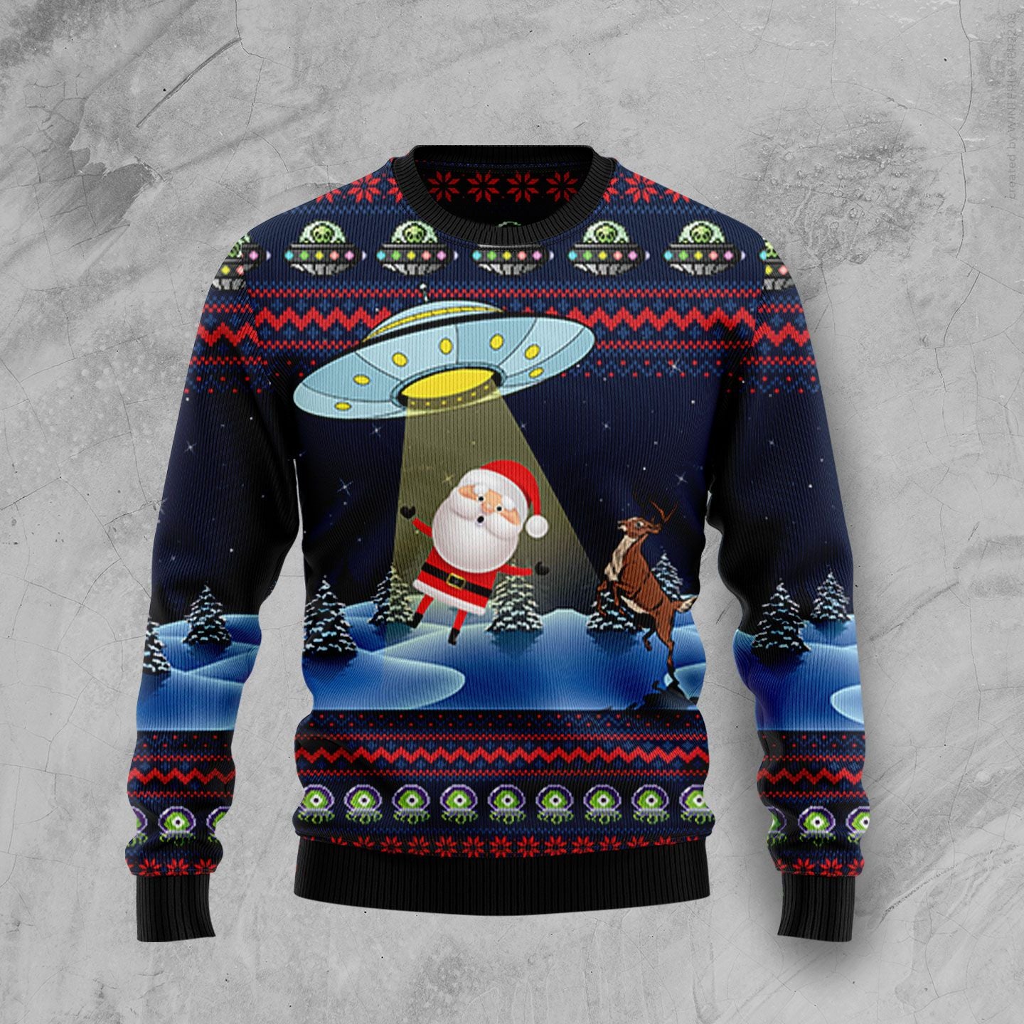 Alien Ugly Christmas Sweater - Chow Down Movie Store