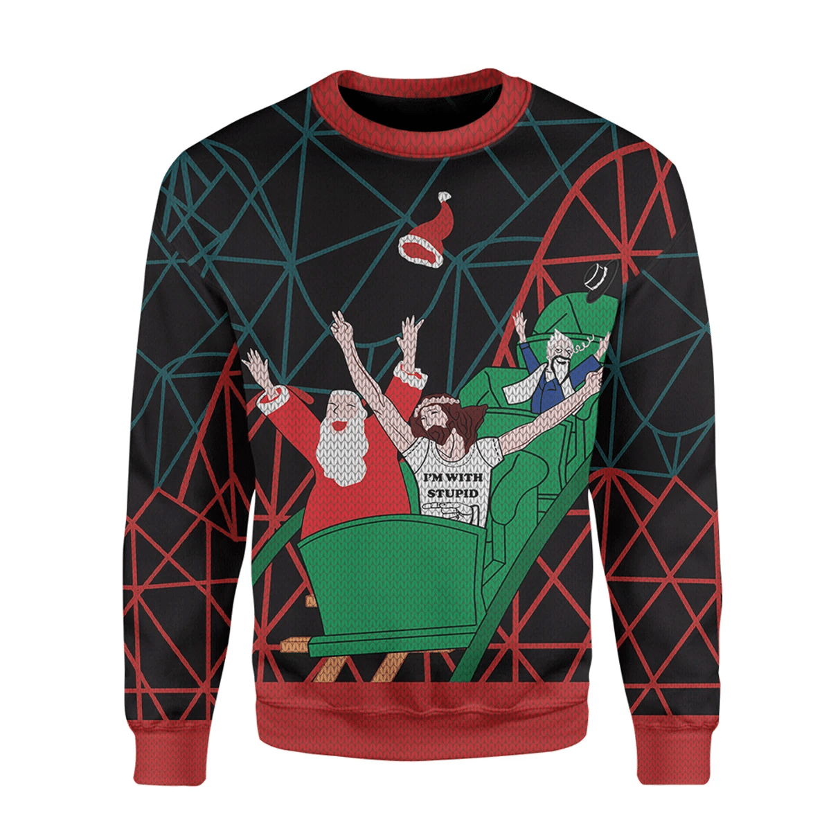 Alohazing Christmas Ugly Christmas Sweater - Chow Down Movie Store