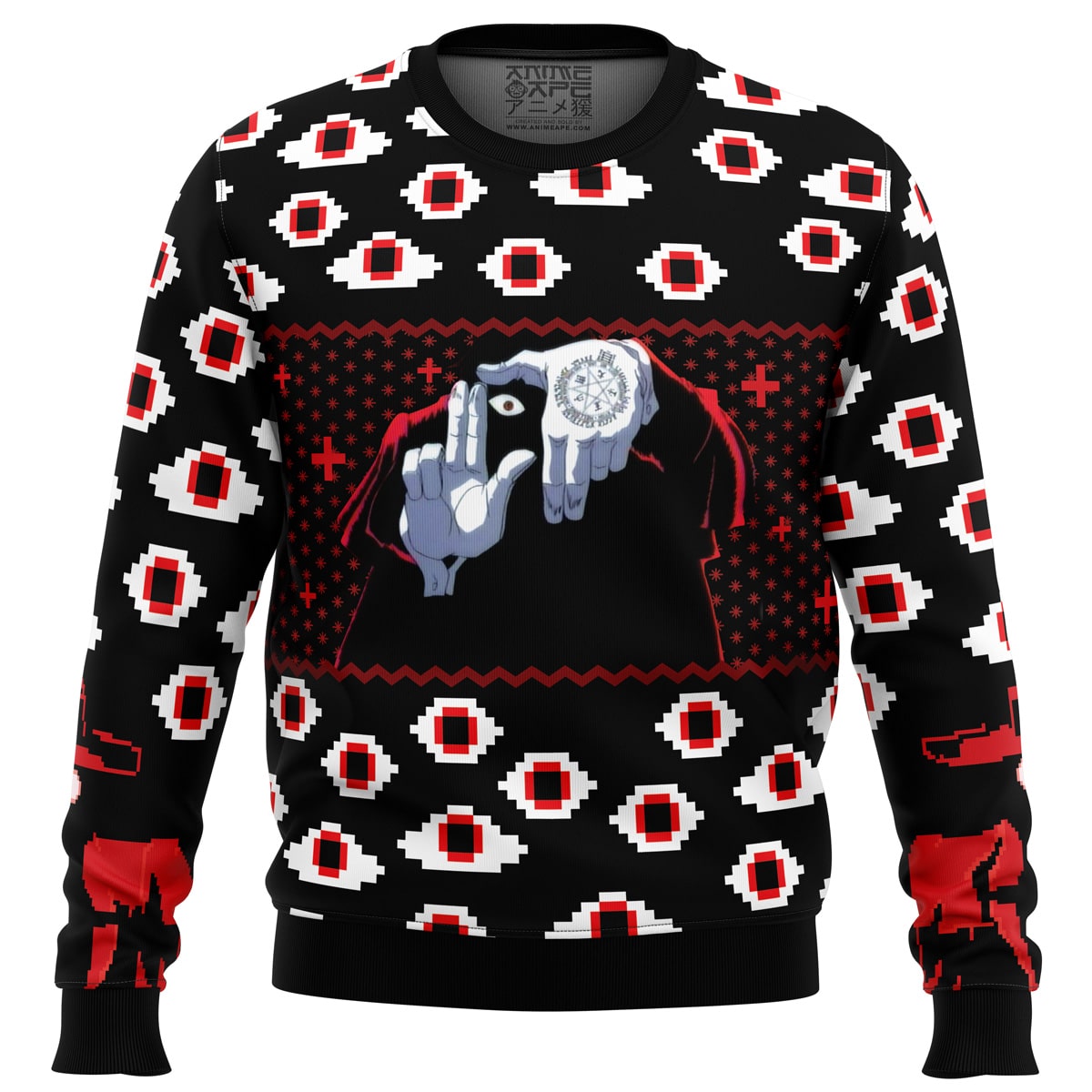 Alucard Eyes Hellsing Ugly Christmas Sweater - Chow Down Movie Store