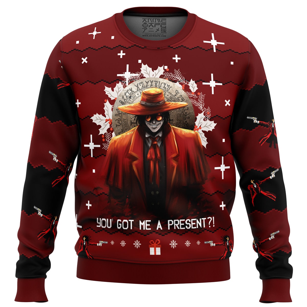 Alucard Hellsing Ugly Christmas Sweater - Chow Down Movie Store