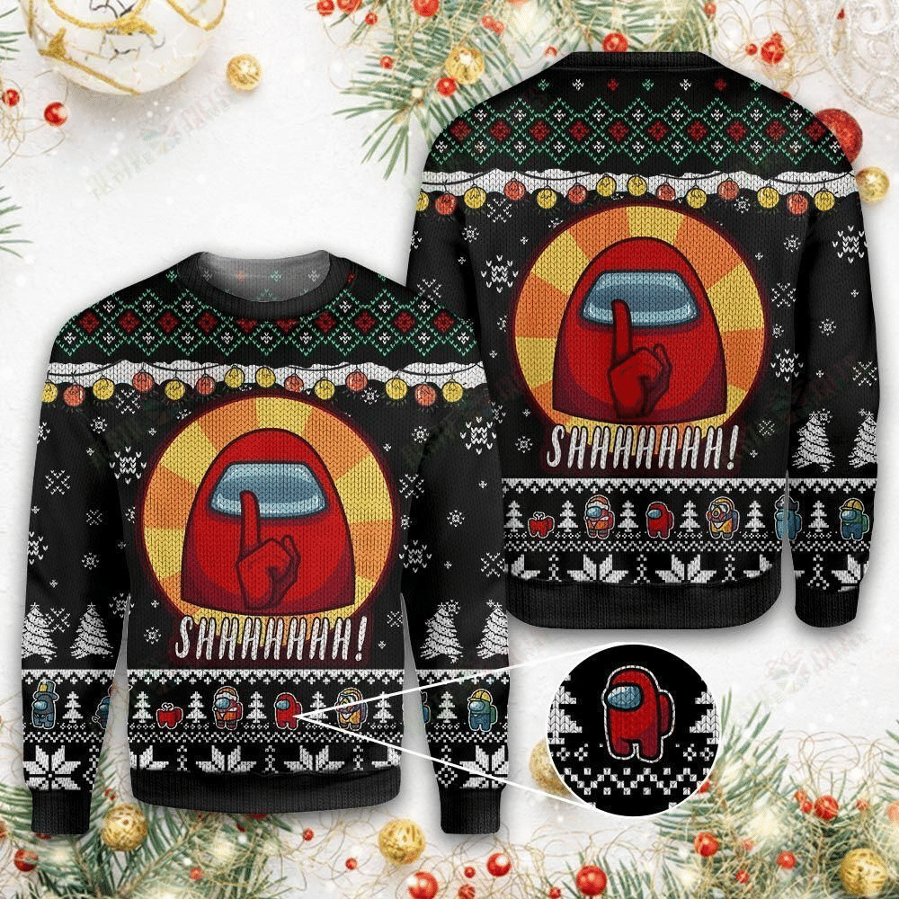 Among Us Adorable Ugly Sweater Gifts - Chow Down Movie Store