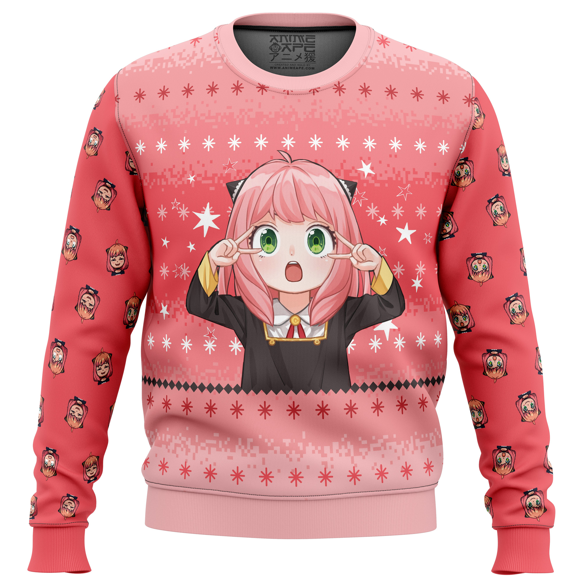 Anya Spy x Family Ugly Christmas Sweater - Chow Down Movie Store