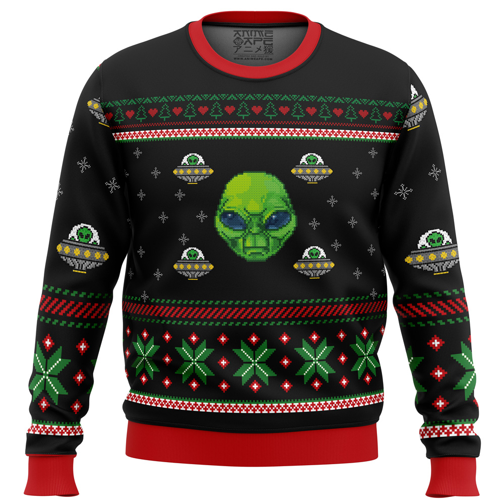 Area 51 Ugly Christmas Sweater - Chow Down Movie Store