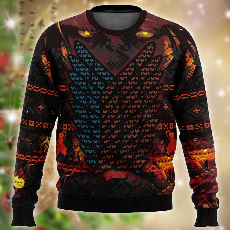 Attack On Titan Ugly Sweater - Chow Down Movie Store