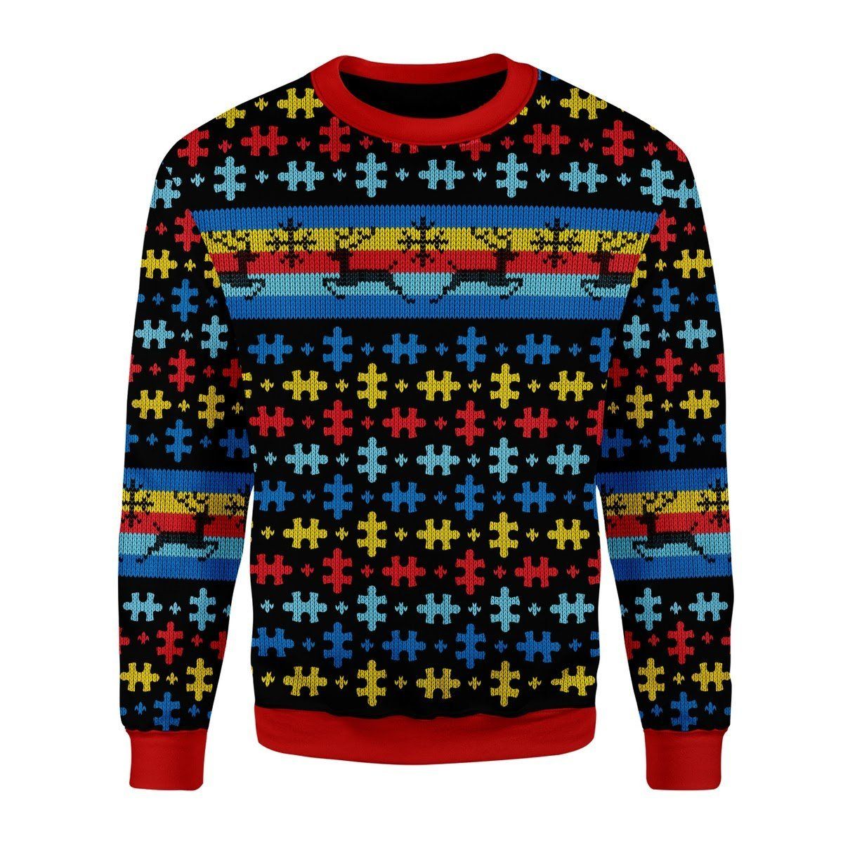 Autism Ugly Christmas Sweater US3450 - Chow Down Movie Store