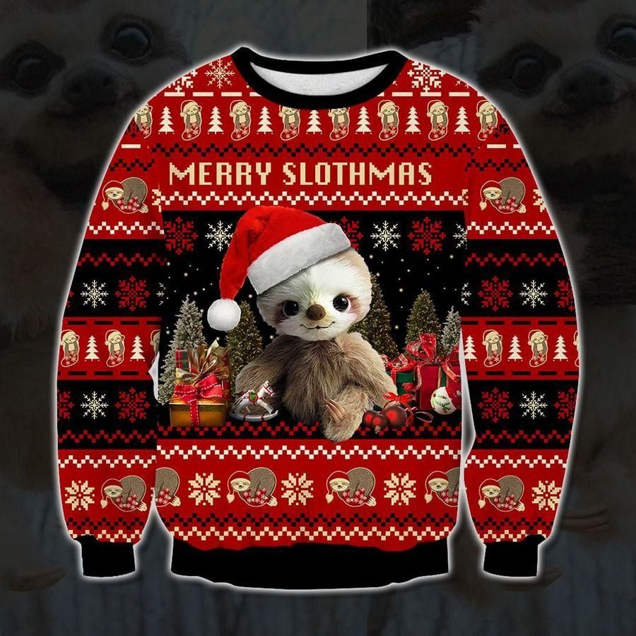 Baby Sloth Ugly Christmas Sweater US1881 - Chow Down Movie Store