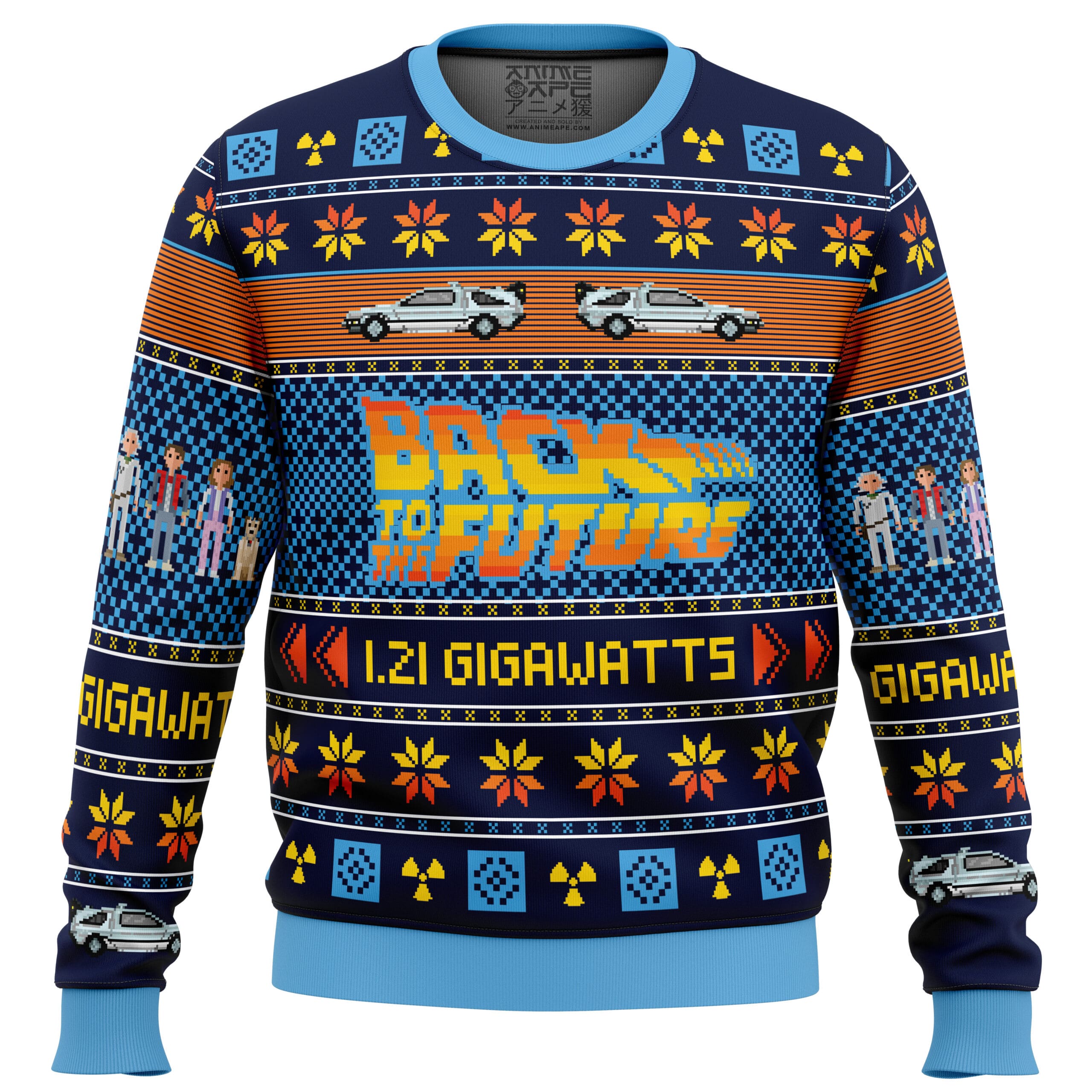 Back To The Future Ugly Christmas Sweater - Chow Down Movie Store