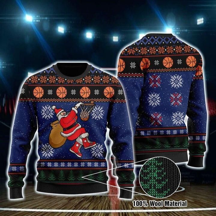 Basketball Ugly Christmas Sweater US1601 - Chow Down Movie Store