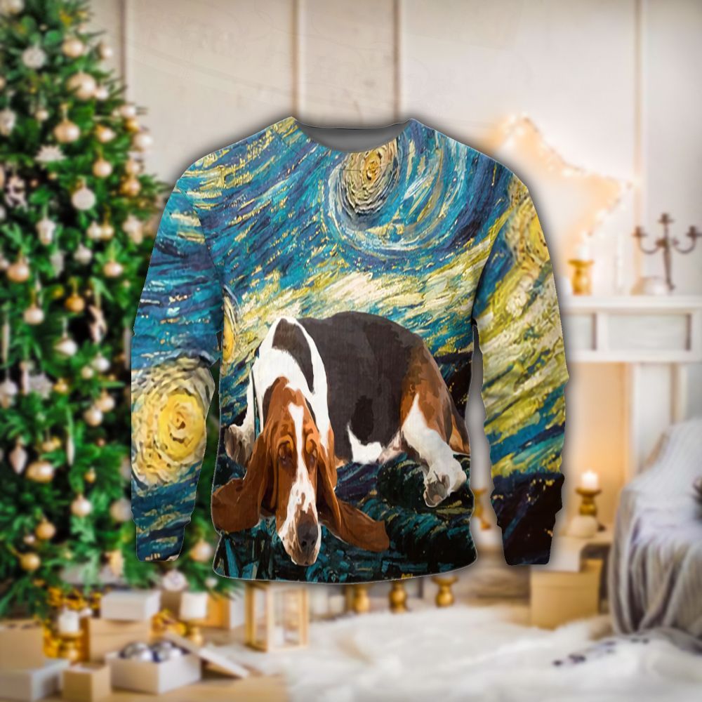 Basset Hound Tthj Nvm Sweatshirt - Chow Down Movie Store