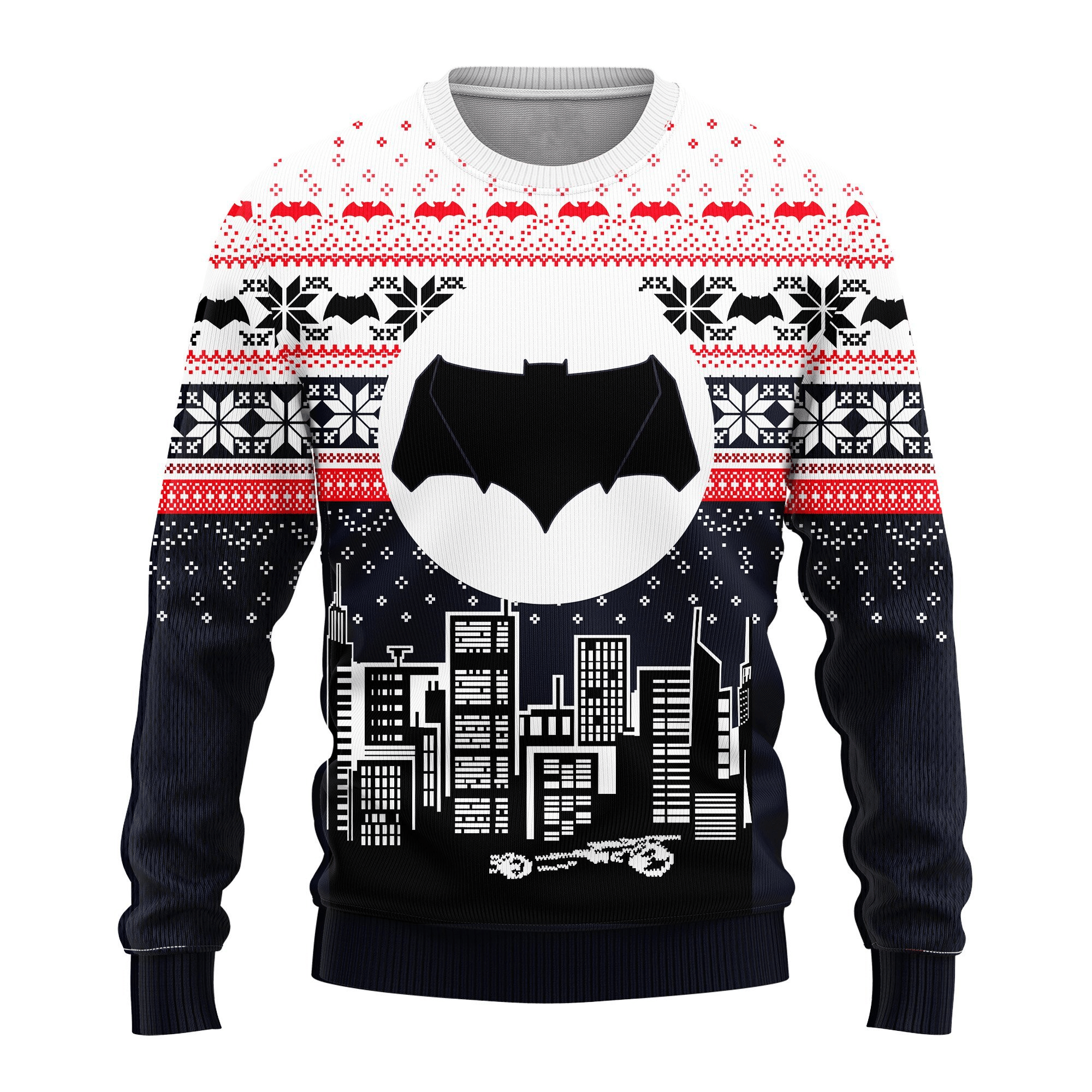 Batman DC 4 Ugly Sweater Gifts, Batman DC Gift Fan Ugly Sweater - Chow Down Movie Store