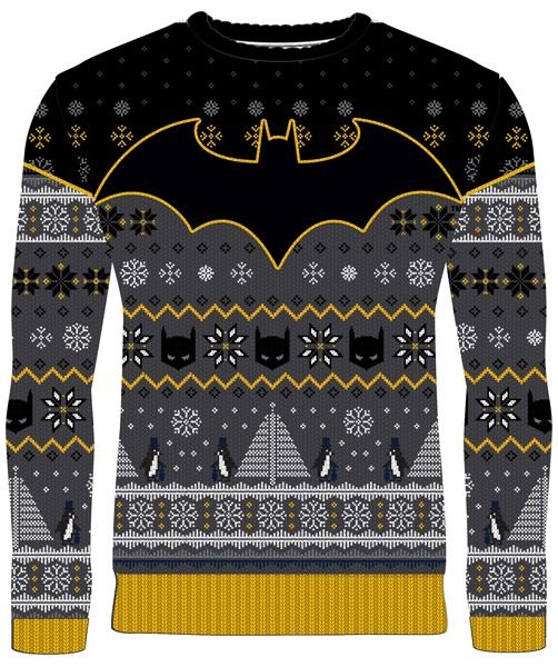 Batman Goodwill In Gotham Ugly Christmas Sweater - Chow Down Movie Store