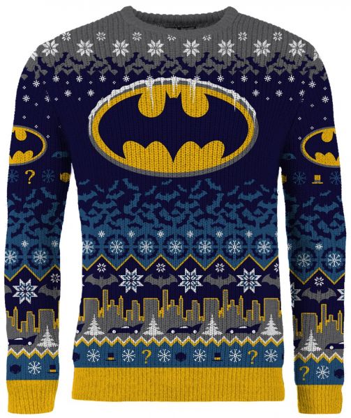 Batman Seasons' Beatings Christmas Sweater - Chow Down Movie Store