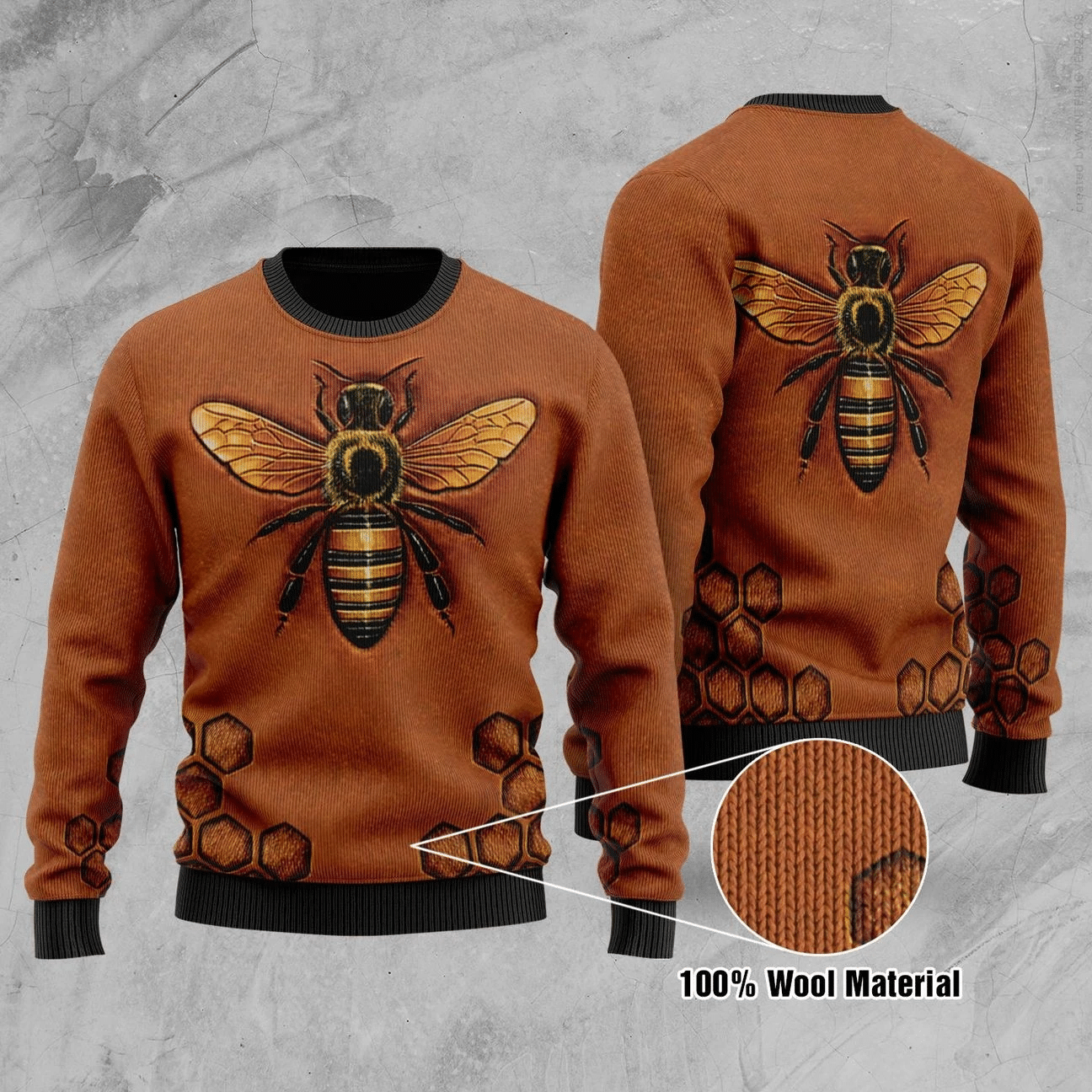 Bee Ugly Christmas Sweater US1037 - Chow Down Movie Store