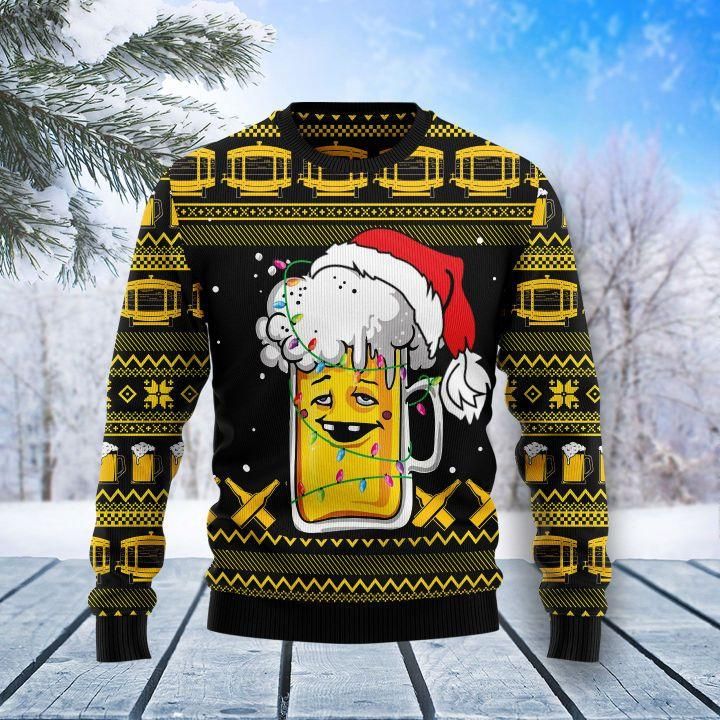 Beer Ugly Christmas Sweater US1380 - Chow Down Movie Store