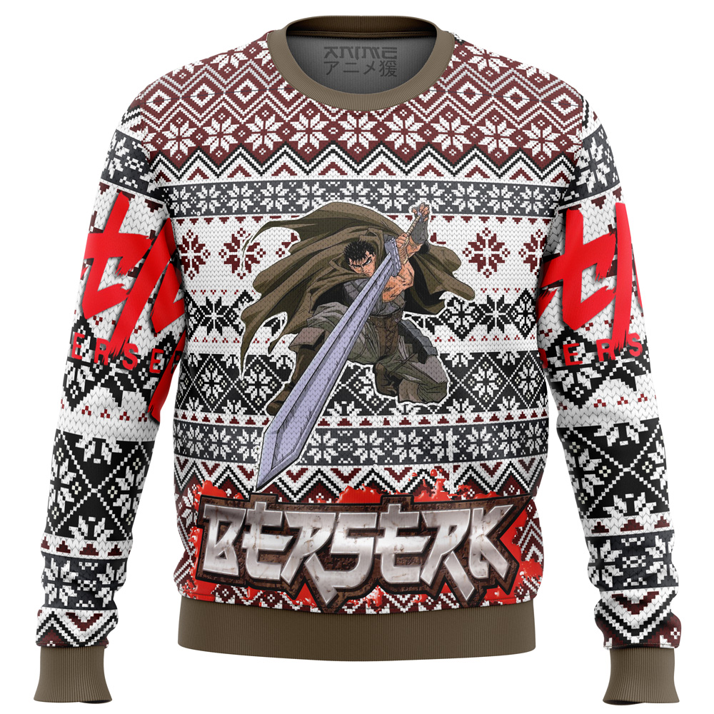 Berserk Guts Ugly Christmas Sweater - Chow Down Movie Store