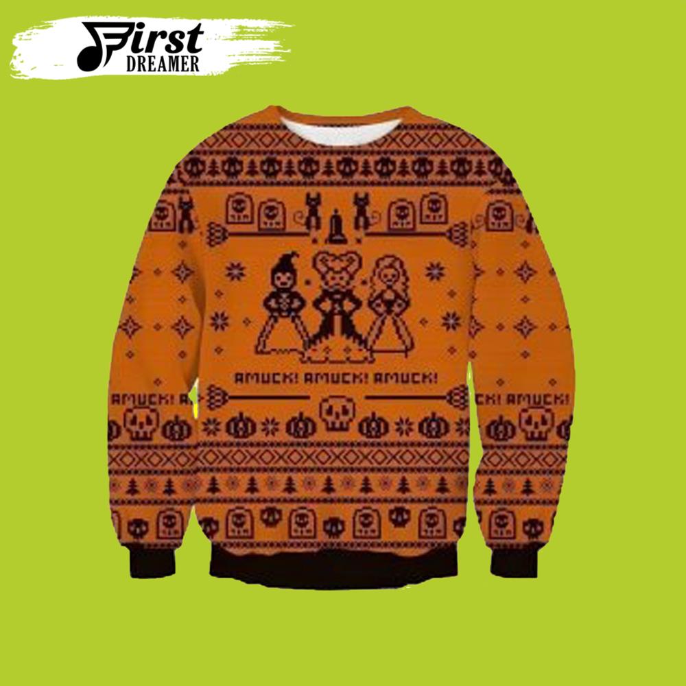 Best Design Hocus Pocus Ugly Christmas Sweater - Chow Down Movie Store