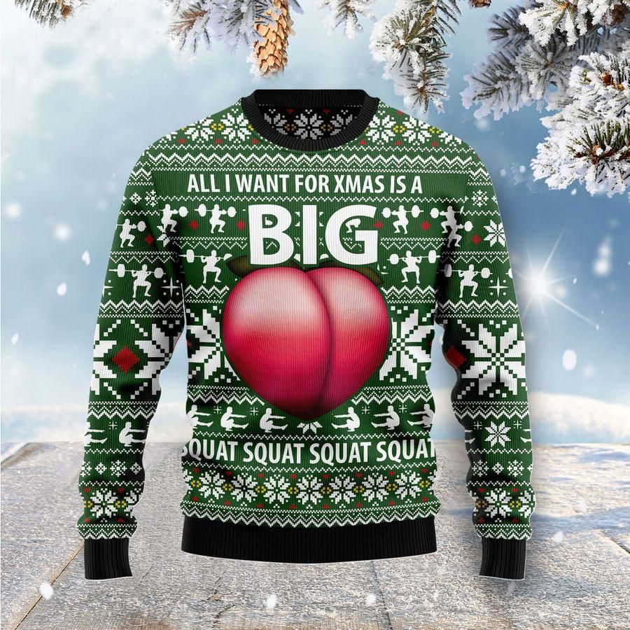 Big Booty Ugly Christmas Sweater US1352 - Chow Down Movie Store