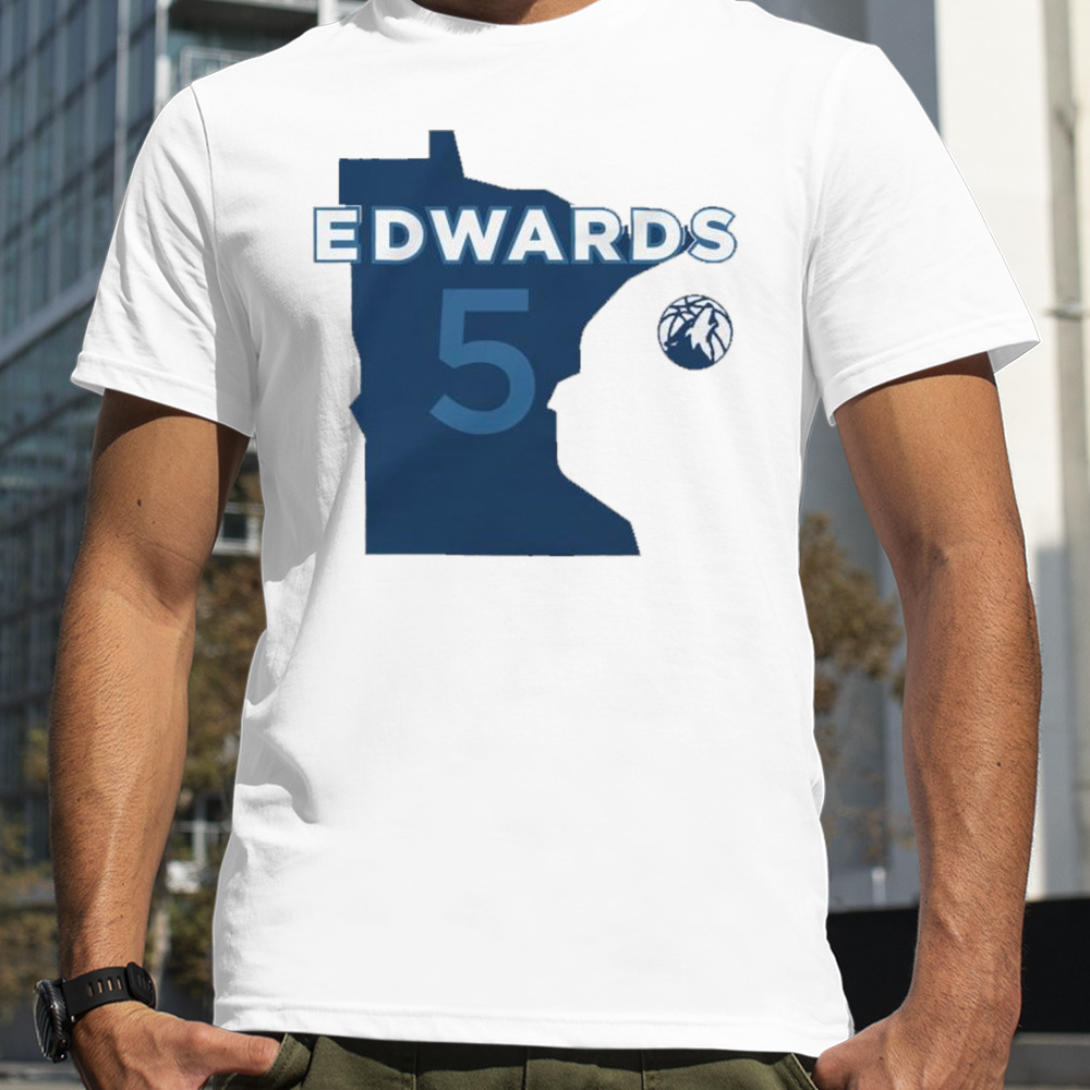 Anthony Edwards Minnesota Timberwolves Stadium 2023 – 2024 City Edition Player Essentials Graphic T-shirt