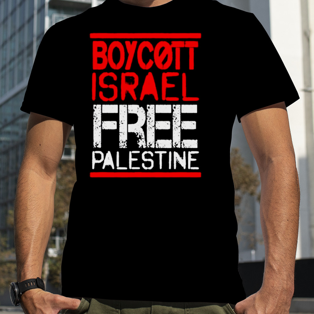 Boycott isreal free palestine shirt