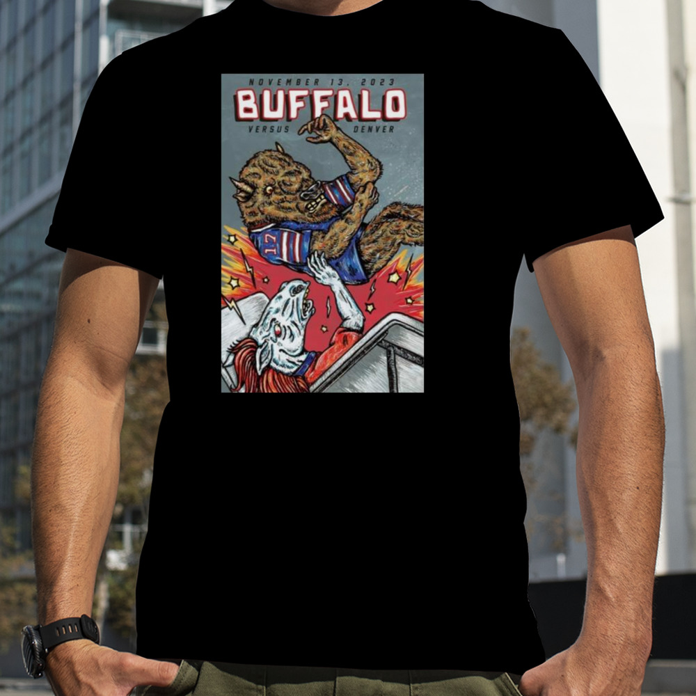 Buffalo Bills vs Denver Broncos Nov 13, 2023 Highmark Stadium Orchard Park NY T-Shirt