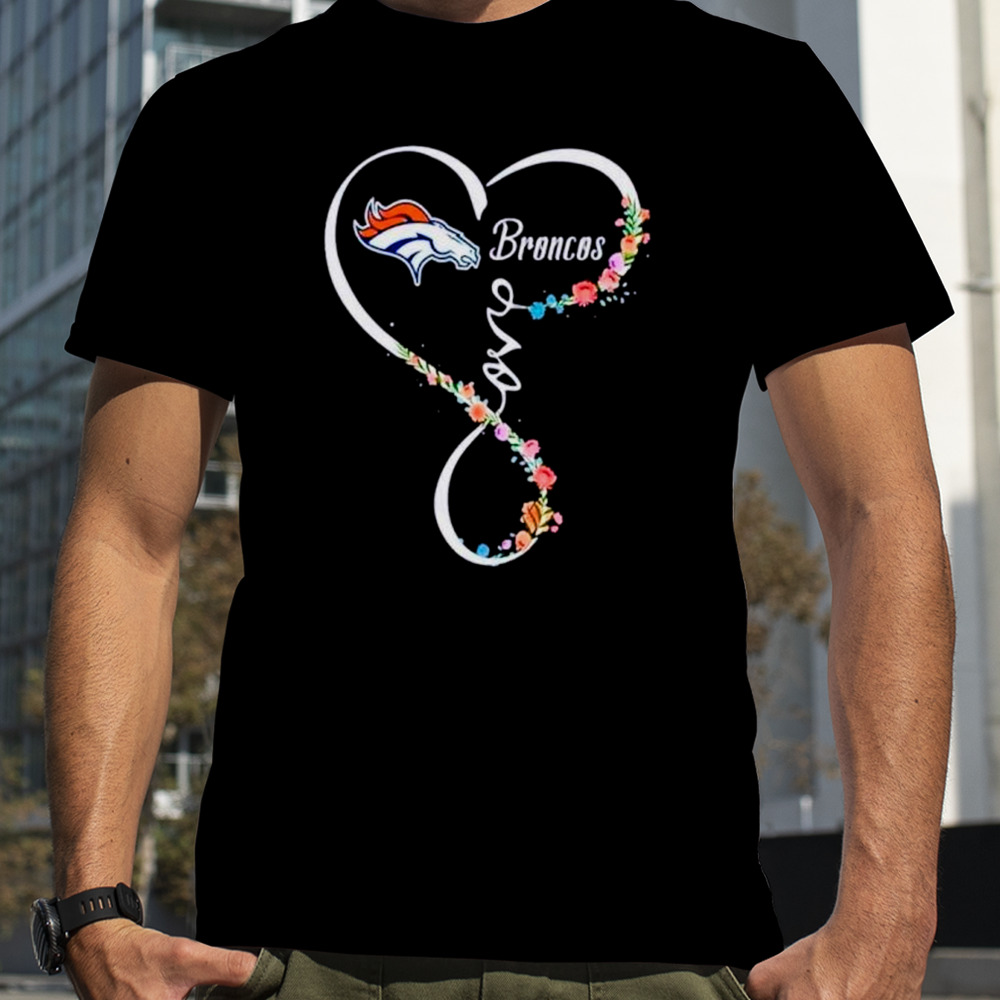 Floral love Denver Broncos shirt