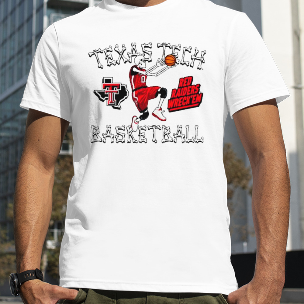 Skeleton Texas Tech basketball bones shirt