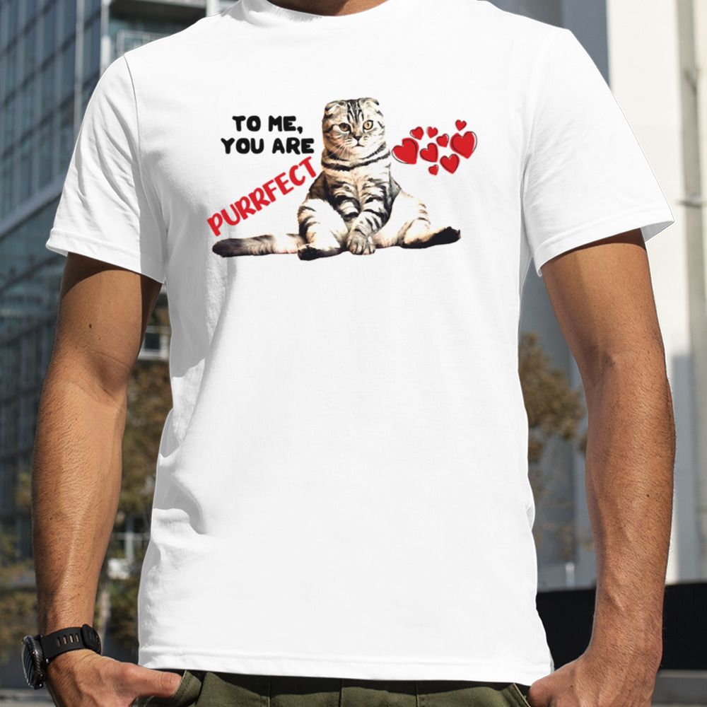 To Me You Are Purrfect Love Catually Cat Lover shirt