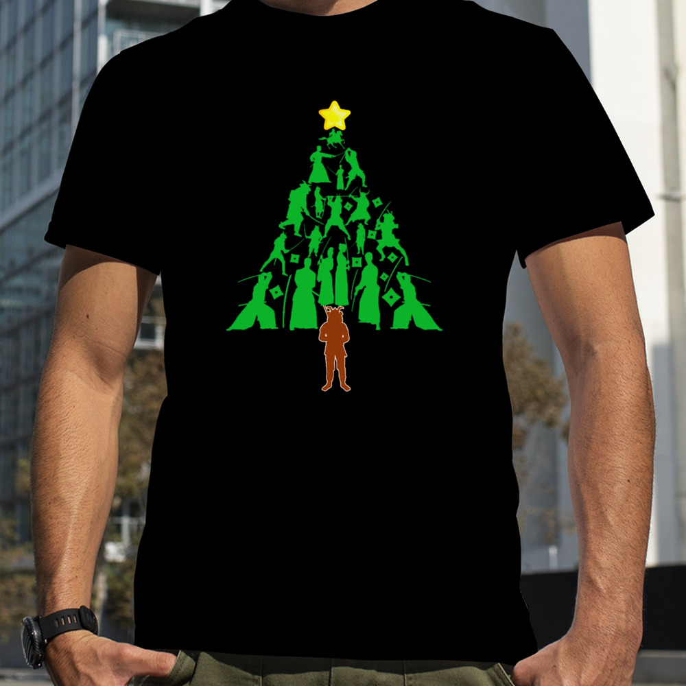 Samurai Warrior Christmas Tree shirt