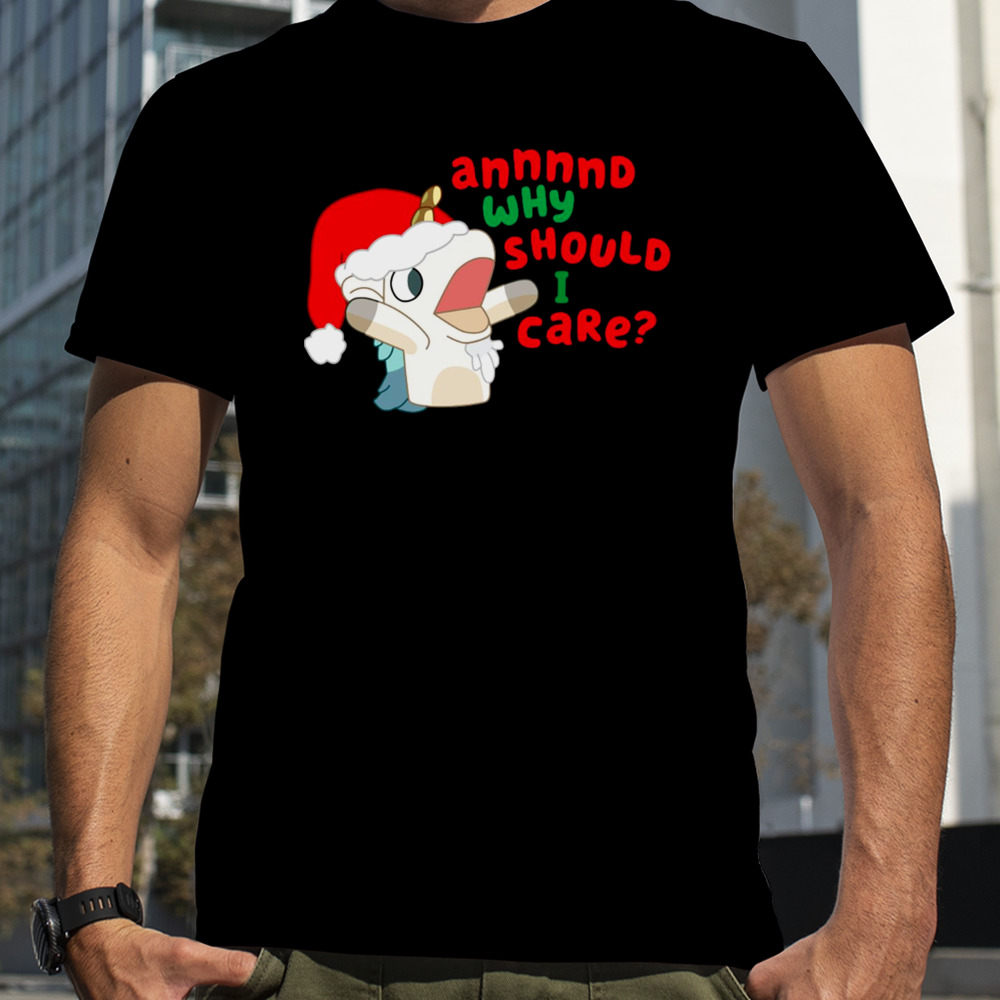 Unicorse Santa Bluey Xmas shirt