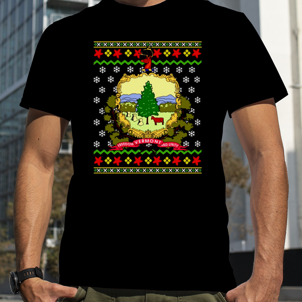 Vermont Christmas Flag shirt