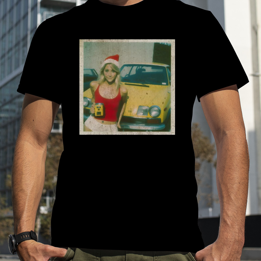 Xmas Girl With Car shirt