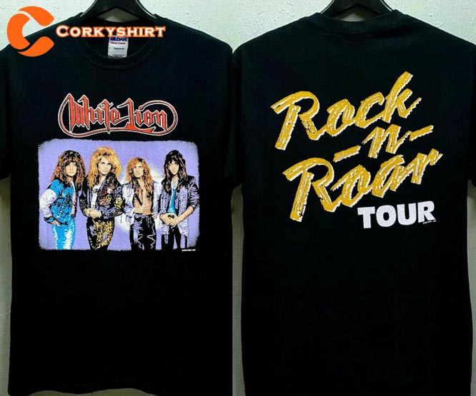 1988 White Lion Rock N Roar Tour Rock Band Concert Music Festival Shirt