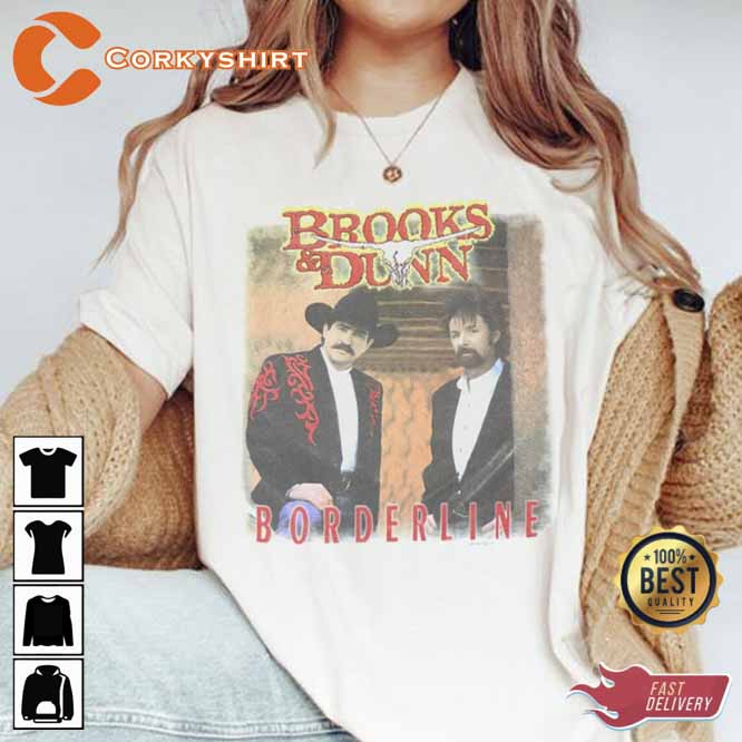 1996 Brooks Dunn Borderline Unisex T-Shirt For Fans