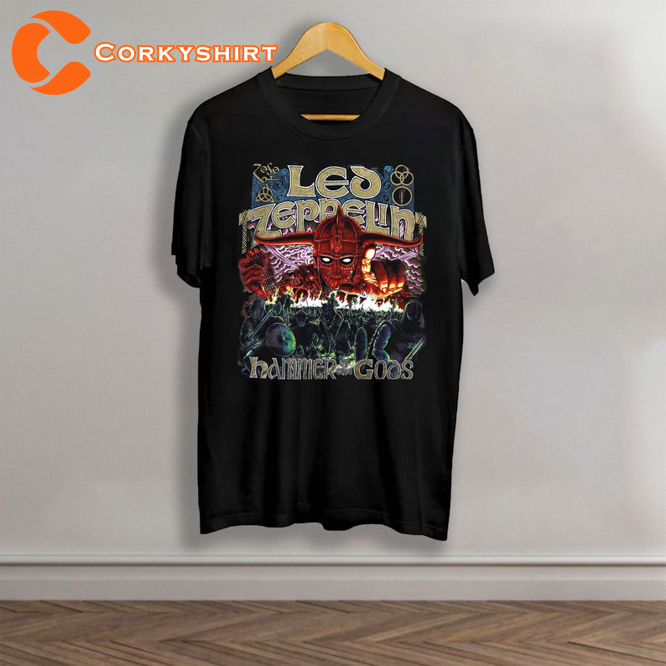 1999 Led Zeppelin Hammer Of The Gods Tie Dye Rock Band Concert Sam Smith T-Shirt