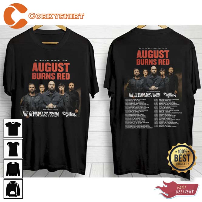 2 Side August Burns Red 2023 Tour Unisex T-shirt